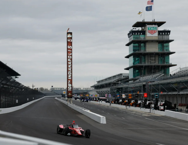 La lluvia cortó los primeros tests de Indy 500 del año